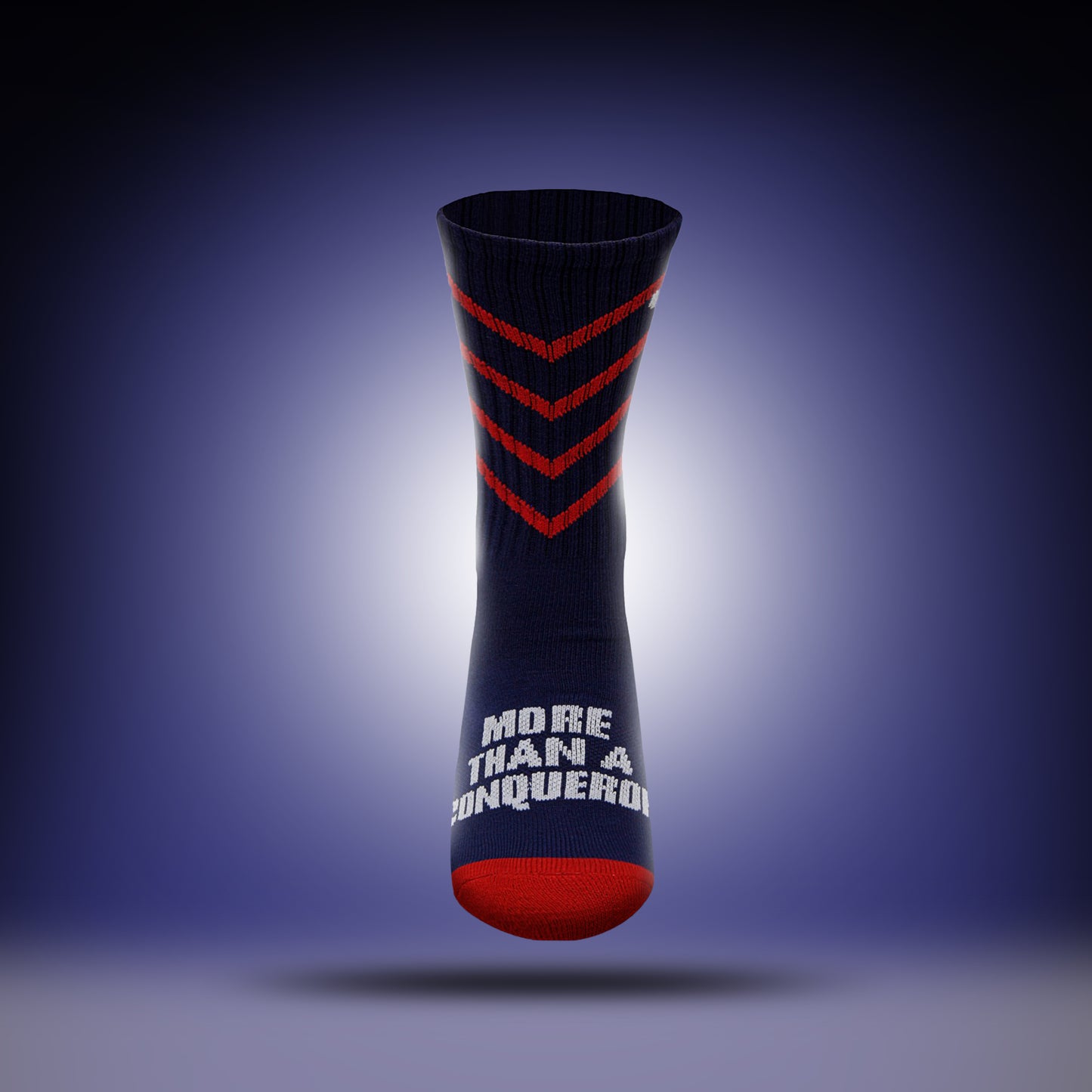 More than a Conqueror | Navy + Red + White