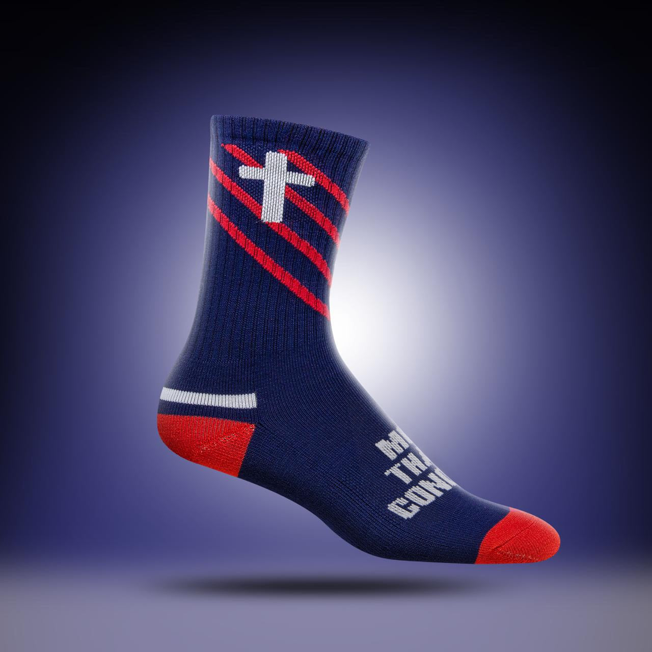 More than a Conqueror | Navy + Red + White