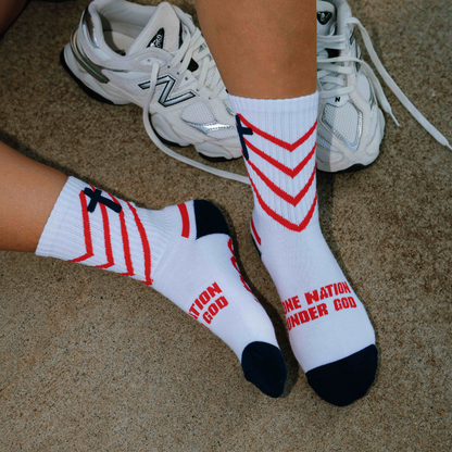 One Nation Under God | White + Red + Navy