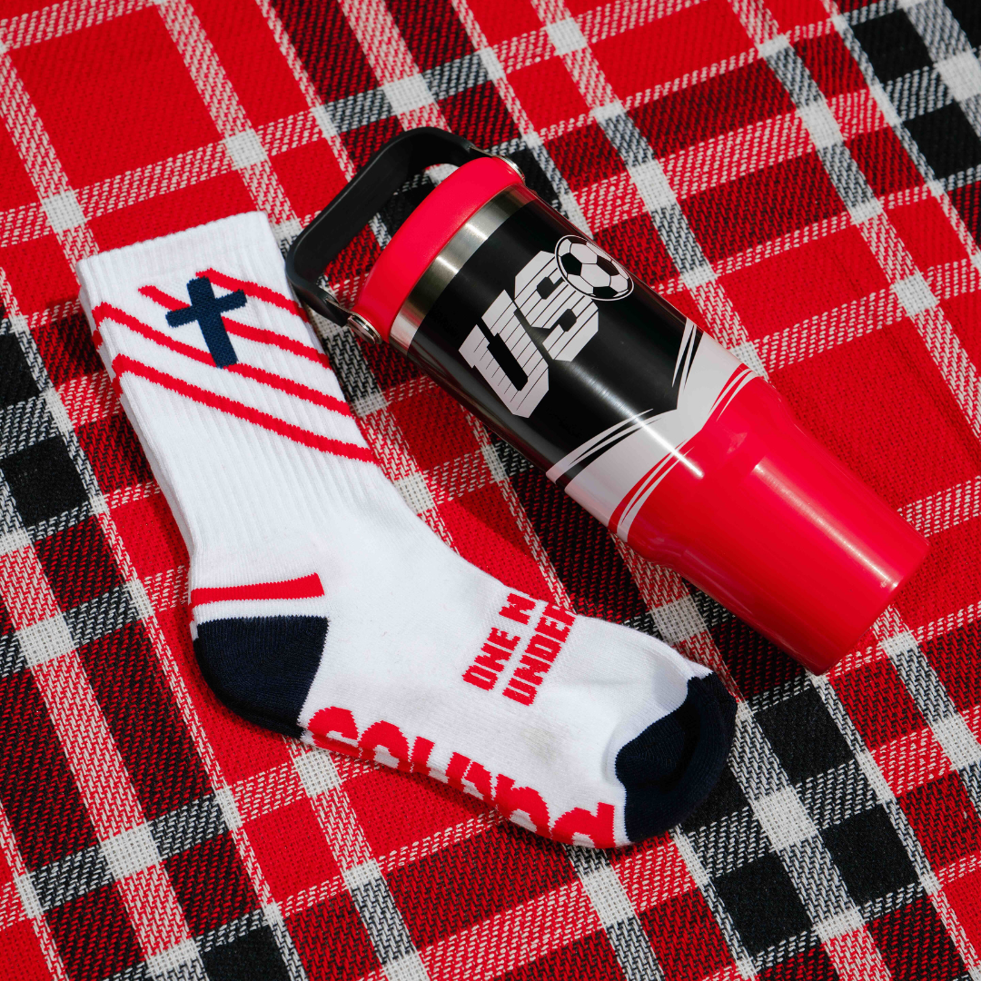 One Nation Under God | White + Red + Navy