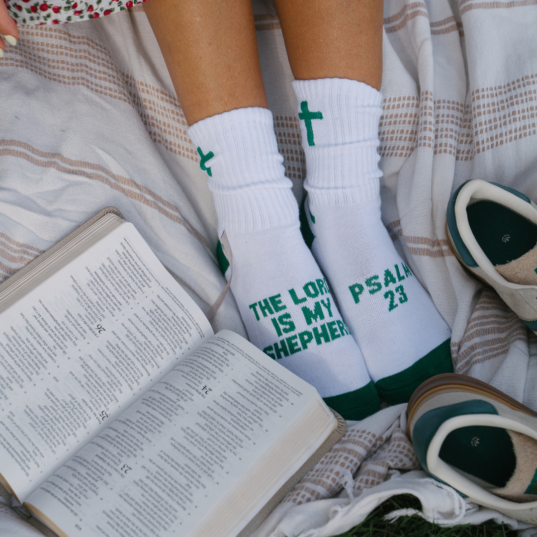 The Lord is My Shepherd | White + Pasture Green