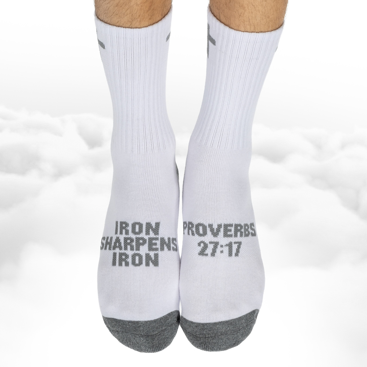 Iron Sharpens Iron | White + Iron Grey