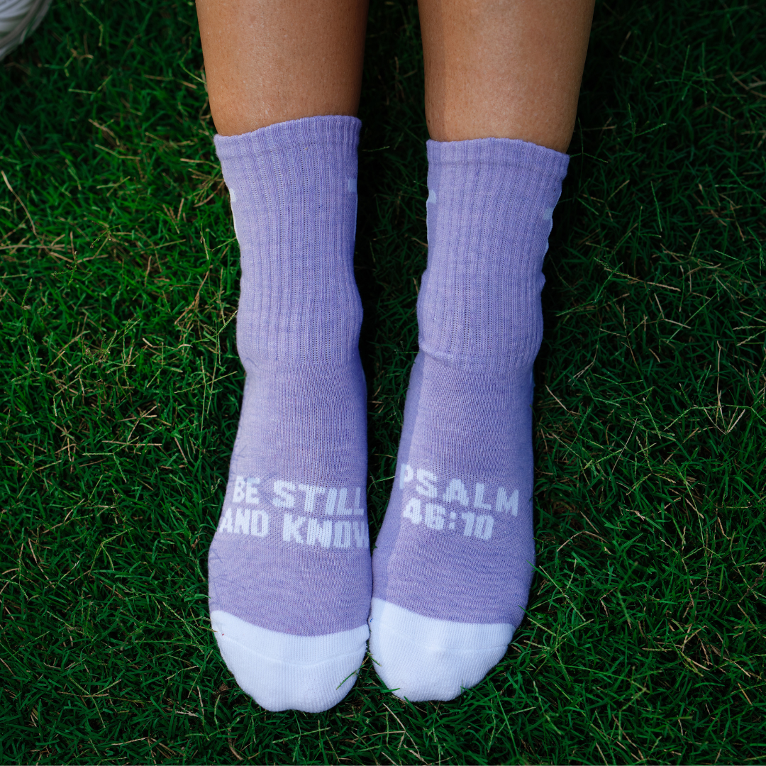 Be Still & Know | Lavender + White