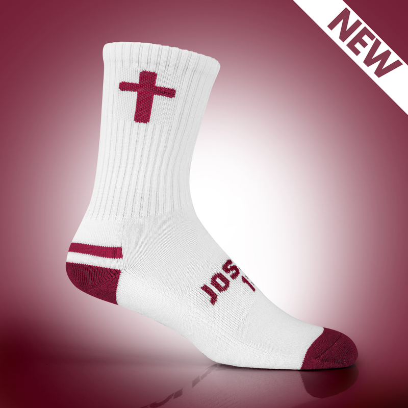 Be Strong & Courageous | White + Maroon