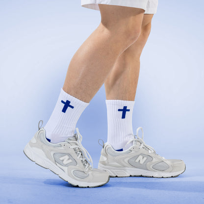 John 3:16 | White + Royal Blue