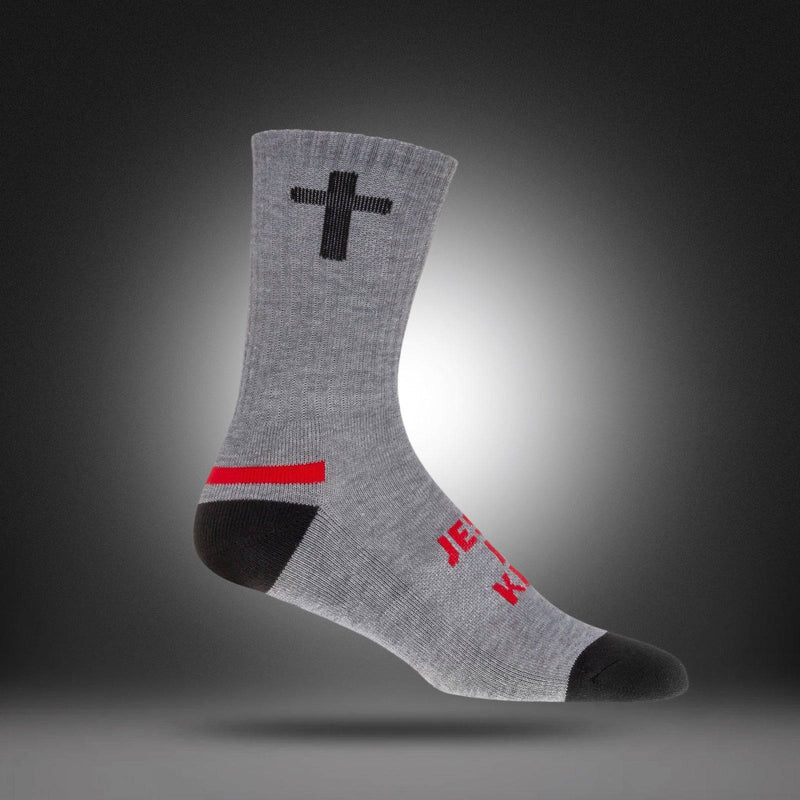 Jesus is King | Grey + Black + Red
