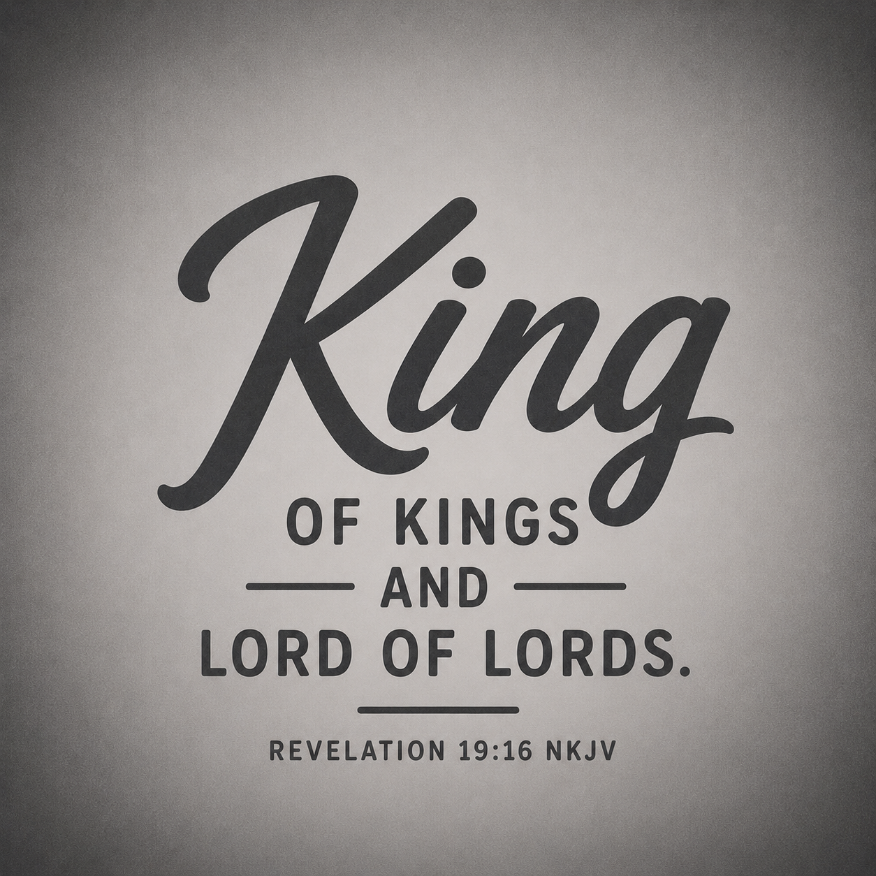 Jesus is King | Grey + Black + Red