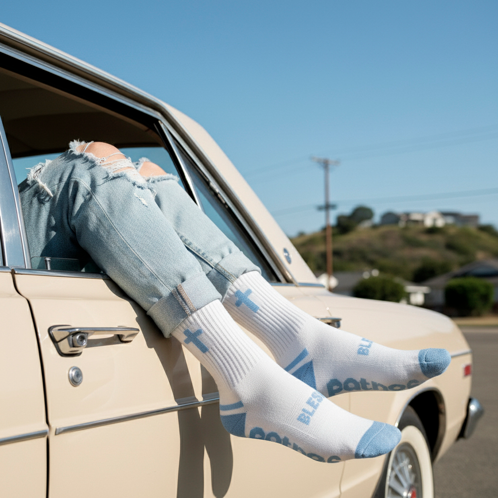 Blessed | White + Skyfall Blue