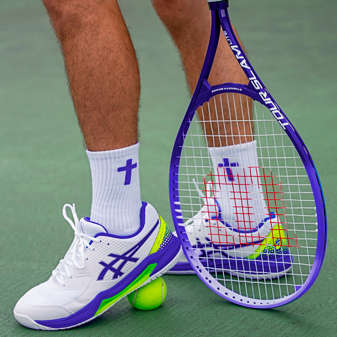 Saved by Grace | White + Purple