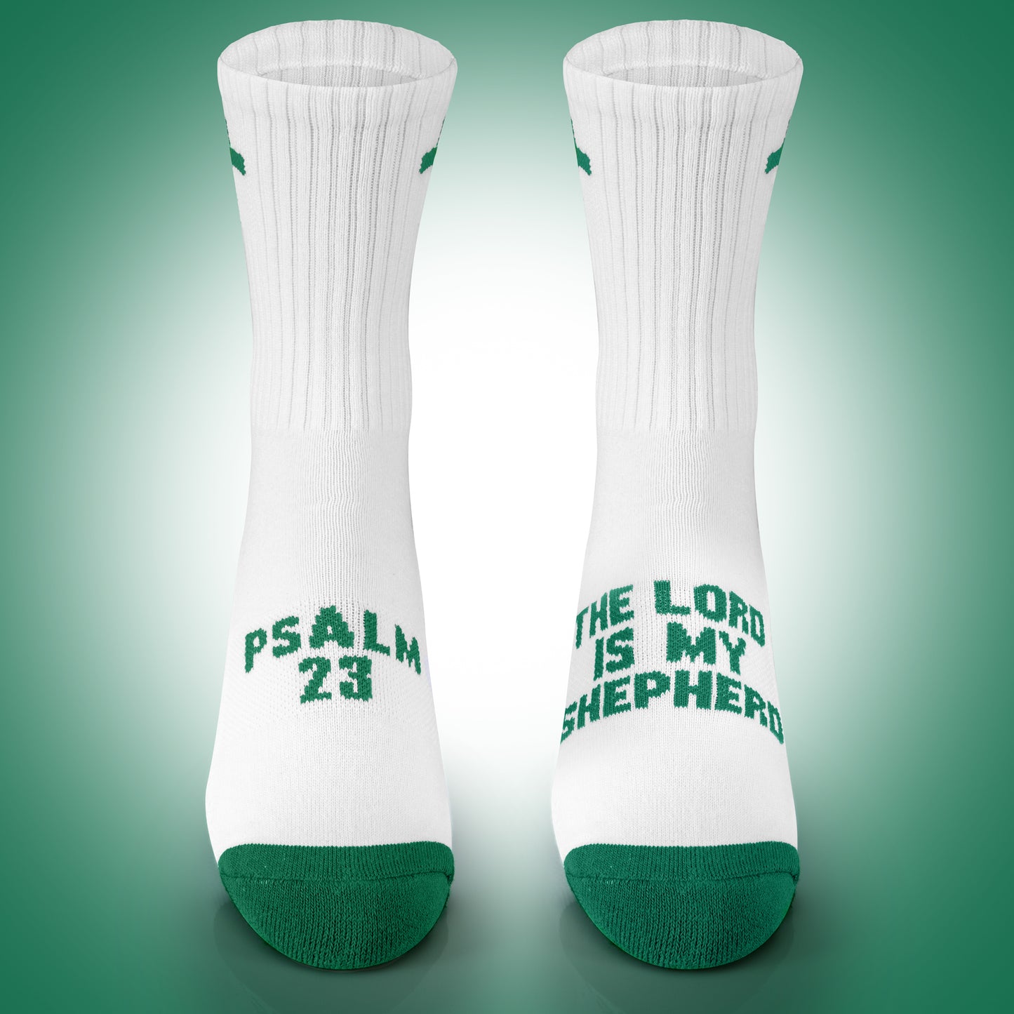 The Lord is My Shepherd | White + Green