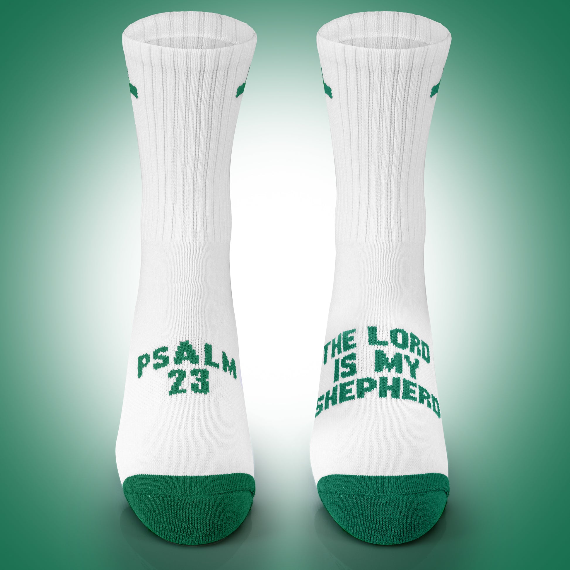 The Lord is My Shepherd | White + Green